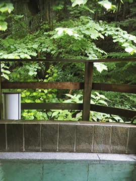 View from Nanasawa Onsen-kyo Kabutoyu-onsen Sansuiro open-air bath