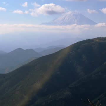 大山・富士見台から望む富士山