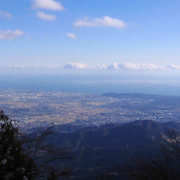 大山山頂からの眺め