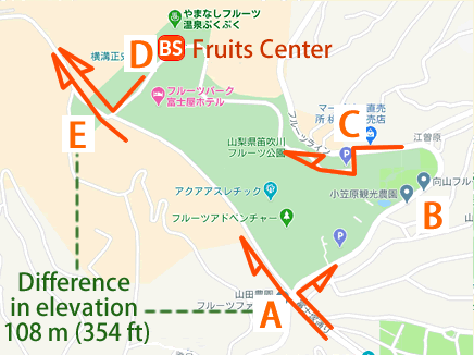 Map of Hottarakashi-onsen