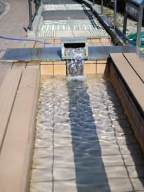 footbath in the plaza