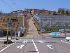 ほったらかし温泉に行く途中の交差点