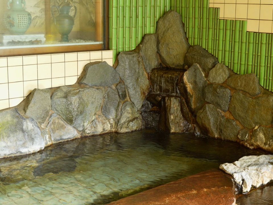 湯村温泉 杖温泉 弘法湯 岩風呂