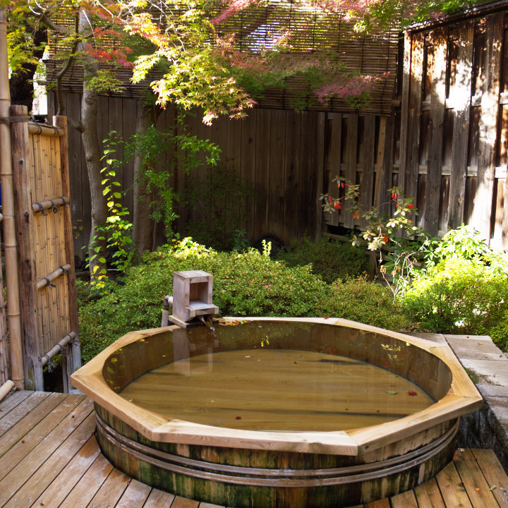 浅間温泉 目之湯 紫山楼 [大風呂] 露天風呂