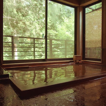 Shimosuwa Onsen Dokusawa-kosen Kaminoyu bathing room